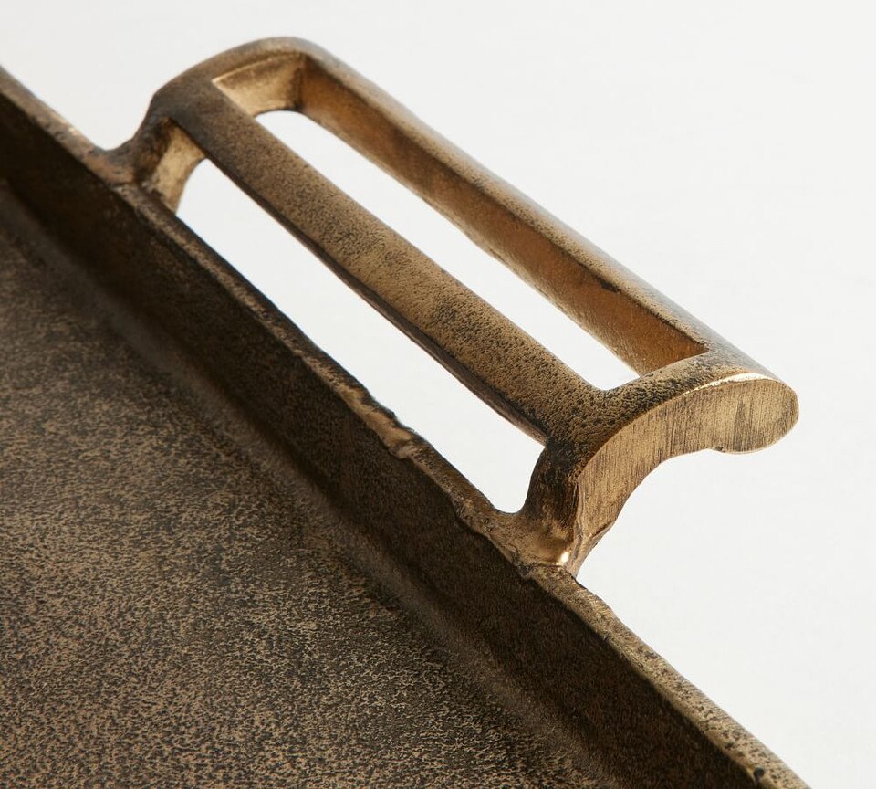 Antiqued Metal Decorative Tray Pottery Barn Australia